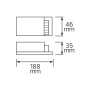 XXLED Schlanker LED-Treiber 200W VEGA-200 17A - Detailansicht