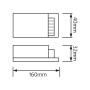 XXLED LED Treiber 150W VEGA-150/24 6.25A - Detailansicht