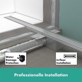 hansgrohe RainDrain Compact Komplettset Duschrinne 70 cm für Standardinstallation