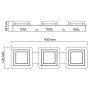 XXLED LED Deckenleuchte LIKIA-3 3x5W Chrom 4000K - Detailansicht