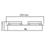 XXLED LED Deckenleuchte LIKIA-4 4x5W Chrom 4000K - Detailansicht