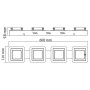 XXLED LED Deckenleuchte LIKIA-5 5x5W Chrom 4000K - Detailansicht