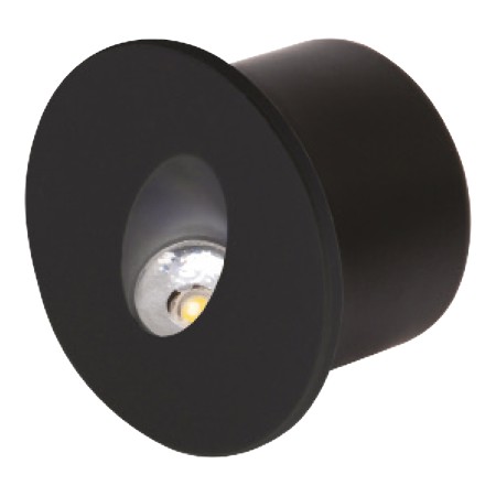 XXLED LED-Einbau-Treppenhausleuchte RUBY 3W schwarz