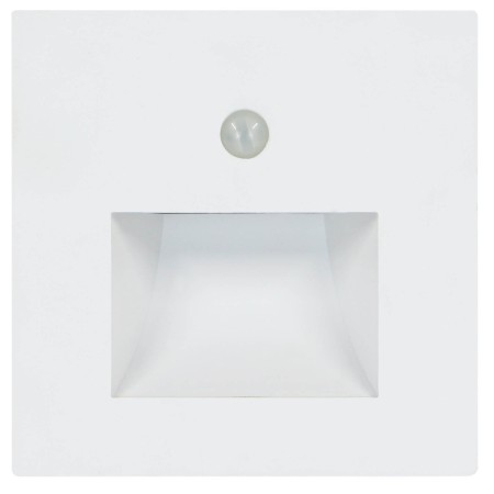 XXLED Treppenhaus-Einbauleuchte LED mit PIR-Sensor DIAMOND 1W WEISS 4200K 110-265V