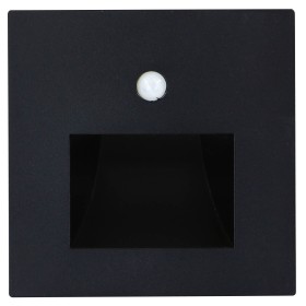 XXLED LED-Einbauleuchte für Treppenhäuser mit PIR-Sensor DIAMOND 1W SCHWARZ 4200K 110-265V