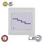 XXLED Plafoniera a LED per scale con sensore a microonde QUARTZ 2W BIANCO 4000K 110-265V - vista dettagliata
