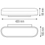 XXLED LED Dekorative Wandleuchte BELEN-12 12W Weiss 4000K - Detailansicht
