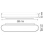 XXLED LED Dekorative Wandleuchte BELEN-18 18W Weiss 4000K - Detailansicht