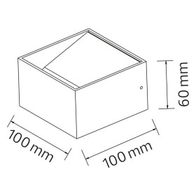 LED Wandleuchte TRUVA Weiß 4200K 8W