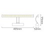XXLED LED Deko-Beleuchtung Spiegel- und Bilderleuchte FLAMINGO-4 4W Chrom 4200K - Detailansicht