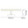 XXLED LED Deko-Beleuchtung Spiegel- und Bilderleuchte FLAMINGO-6 6W Chrom 4200K - Detailansicht