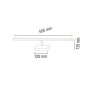 XXLED Éclairage décoratif LED pour miroir et tableau CANARY-12 12W Noir 4200K - vue détaillée