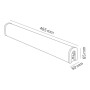 XXLED Applique LED pour images et miroirs TOYGAR-12 12W 4200K Chrom - vue détaillée