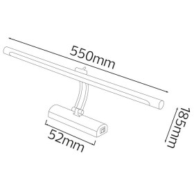 LED Dekobeleuchtung Spiegel- und Bilderleuchte PHOENIX-12 12W Chrom 4200K