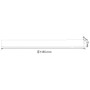 XXLED LED Linear Pendelleuchte INNOVA5-40 40W weiss - technische Ansicht