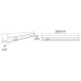 XXLED LED-Leisten-Linearlampe OMEGA-6 6W 6400K 30CM - technische Ansicht