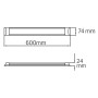 XXLED Bande lumineuse LED TETRA-18 18W 60CM - vue détaillée