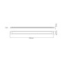 XXLED LED-Lichtleiste TETRA-54 54W 150CM - Detailansicht