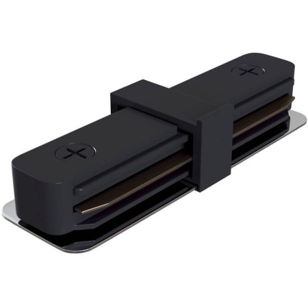 XXLED Schienenlichtverbinder GERADE Verbinder / Max. 16A, Schwarz