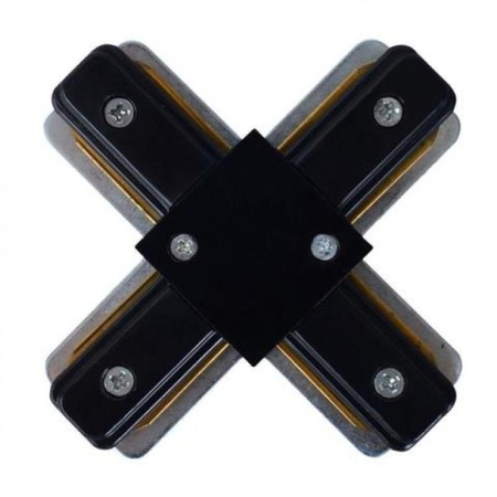 XXLED Schienenleuchtenverbinder Х-Connector / Max. 16A, Schwarz