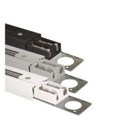 1m Lichtschiene - Stromversorgung über einphasige Schiene für LED / Max. 16A, Weiß