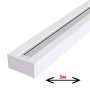 XXLED 3m Lichtschiene - Stromversorgung über einphasige Schiene für LED / Max. 16A, Weiss