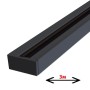 XXLED 3m Lichtschiene - Stromversorgung über einphasige Schiene für LED / Max. 16A, Schwarz