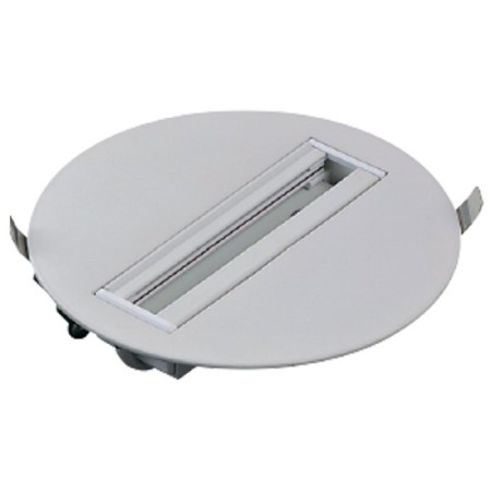 XXLED Monopoint Lampensockel für Stromschiene, rund, weiss