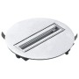 XXLED Portalampada Monopoint per binario elettrificato, rotondo, argento