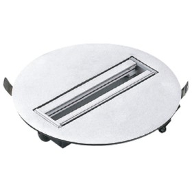 XXLED Monopoint Lampensockel für Stromschiene, rund, Silber