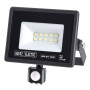 XXLED LED Flutlicht-Aussenstrahler mit PIR-Sensor LEON/S-10 10W 6400K IP65 Schwarz