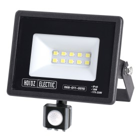 XXLED LED Flutlicht-Aussenstrahler mit PIR-Sensor LEON/S-10 10W 6400K IP65 Schwarz