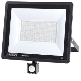 XXLED LED Flutlicht-Aussenstrahler mit PIR-Sensor LEON/S-100 100W 6400K IP65 Schwarz