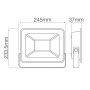 XXLED LED Flutlicht-Aussenstrahler mit PIR-Sensor LEON/S-100 100W 6400K IP65 Schwarz - Detailansicht
