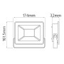 XXLED LED Flutlicht-Aussenstrahler mit PIR-Sensor LEON/S-50 50W 6400K IP65 Schwarz - Detailansicht