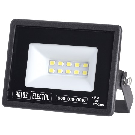 XXLED LED Flutlicht-Aussenstrahler LEON-10 10W Schwarz 6400K IP65