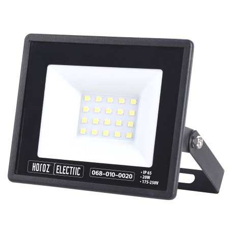 XXLED LED Flutlicht-Aussenstrahler LEON-20 20W Schwarz 6400K IP65