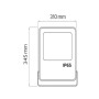 XXLED LED-Projektor LEOPAR-150 150W Schwarz 6400K IP65 - Detailansicht