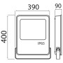 XXLED LED-Projektor LEOPAR-200 200W Schwarz 6400K IP65 - Detailansicht