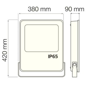 LED-Projektor LEOPAR-300 300W Schwarz 6400K IP65