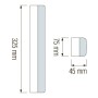 XXLED LED wiederaufladbare Notlampe MALDINI-3 16W - technische Ansicht