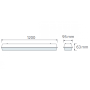 XXLED LED-Chip Feuchtraum-Wannenleuchte MEDUSA-36 36W 120cm 6400K IP65 - Produktansicht
