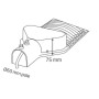 XXLED LED Strassenlaterne ORLANDO-100 100W 6400K Schwarz - Produktansicht