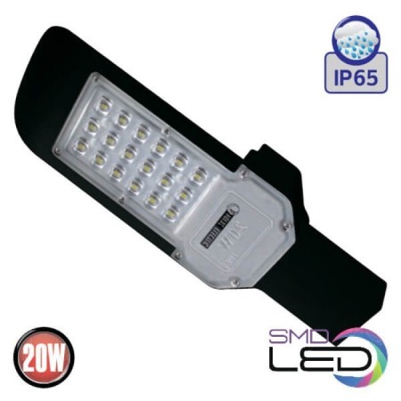 XXLED LED-Strassenlaterne ORLANDO-20 20W 6400K Schwarz