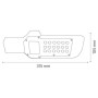 XXLED LED-Strassenlaterne ORLANDO-20 20W 6400K Schwarz - technische Ansicht