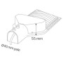 XXLED LED-Strassenlaterne ORLANDO-20 20W 6400K Schwarz - Produktansicht