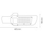 XXLED LED-Strassenlaterne ORLANDO-50 50W 6400K Schwarz - technische Ansicht