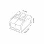XXLED 100x Stk. Klemmenblock Stecker 2-polig SLIM CONNECTOR-2 - Detailansicht