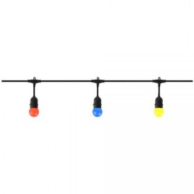 XXLED Led Lichterkette CARNAVAL-2 Verknüpfbar 10MT Schwarz E27 1,5mm2