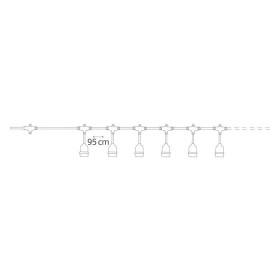 LED-Lichterkette CARNAVAL-F10 10MT Schwarz E27 0,94mm2